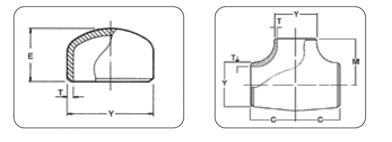 ASME B16.9 Buttweld Cap and Tee SIze