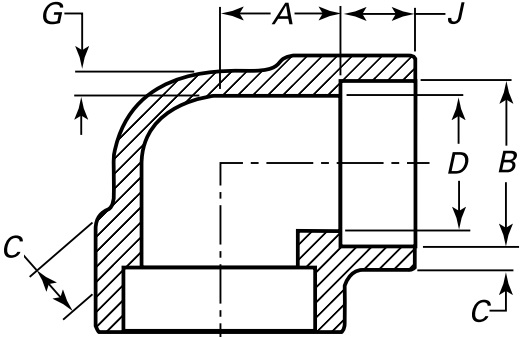 ASME B16.11 90 Degree Socket Weld Elbow