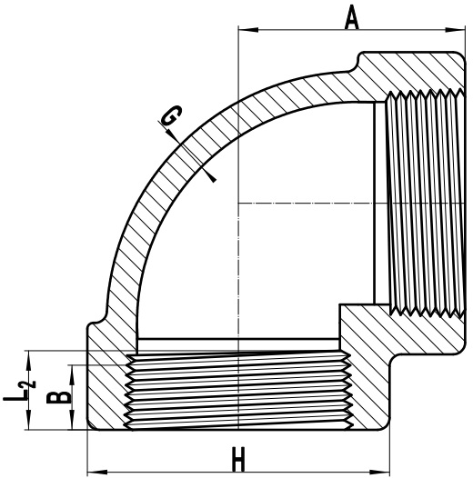 ASME B16.11 90 Degree Threaded Elbow